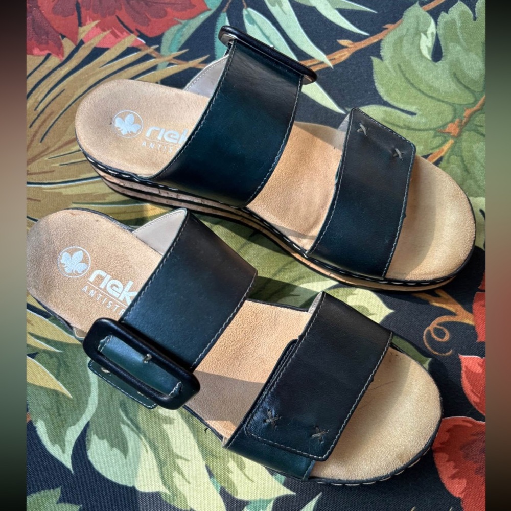 RIEKER | Women's Wedge Sandals size 39 - Picture 3 of 6